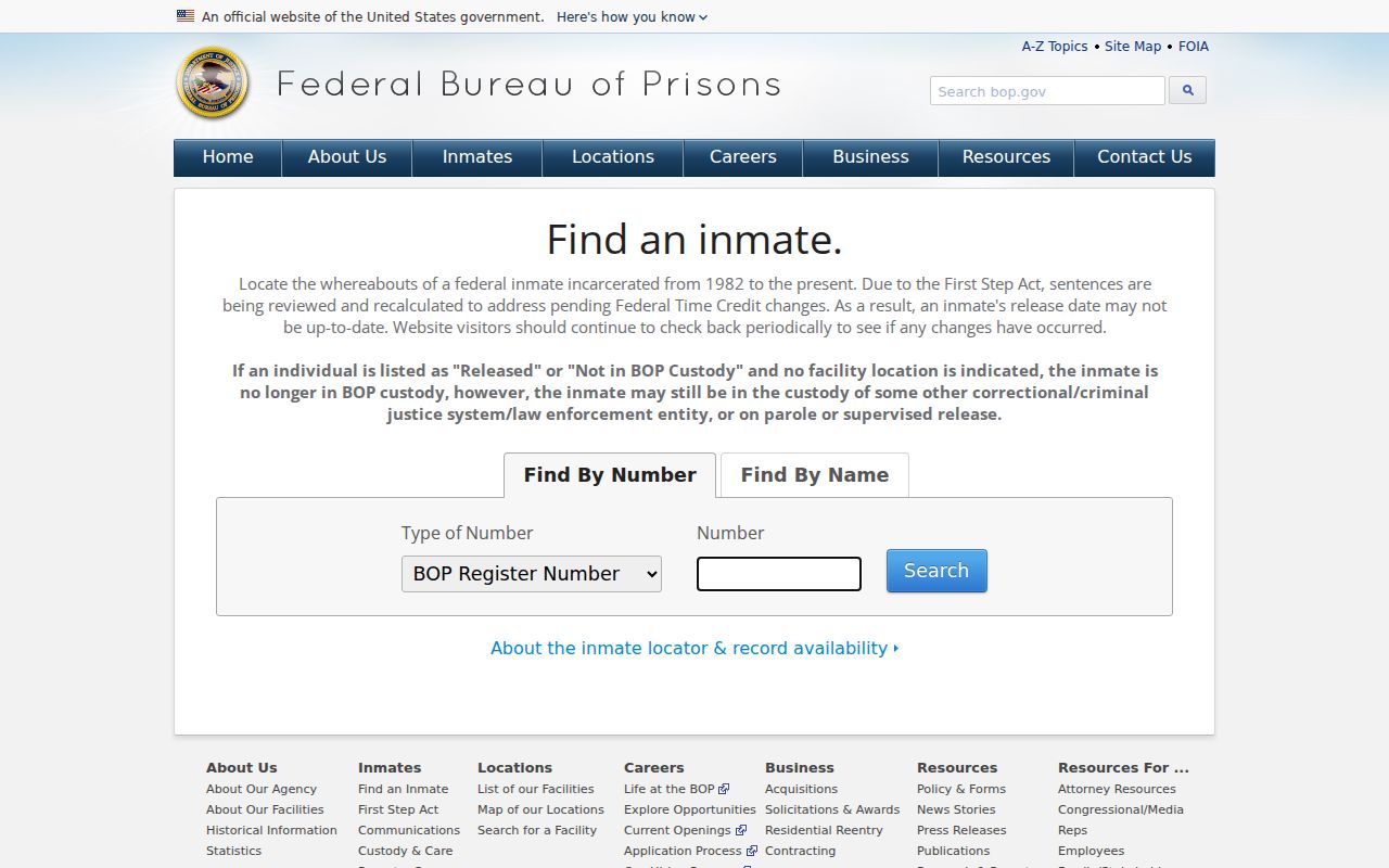 Clarendon County arrest history federal inmate locator